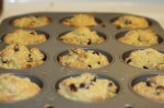 Cranberry, orange, and chocolate chip muffins